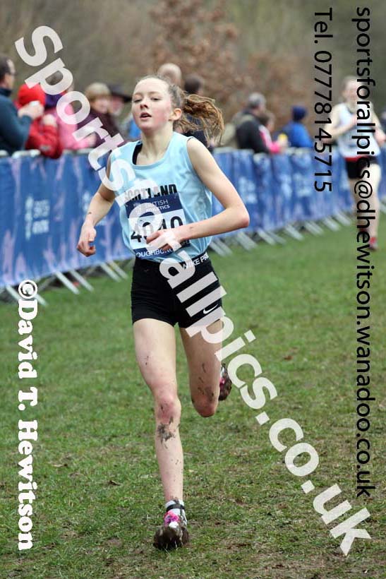 Girls under-15s Inter Counties Cross Country, Prestwold Hall, Loughborough. Photo: David T. Hewitson/Sports for All Pics